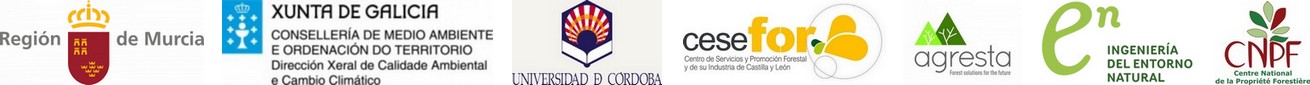 Logo des partenaires du programme FOREST CO2