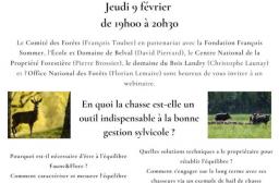 Webinaire Equilibre forêt & gibier 9 février 2023