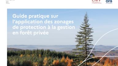 Couverture du Guide pratique sur l'application des zonages de protection à la gestion en forêt privée