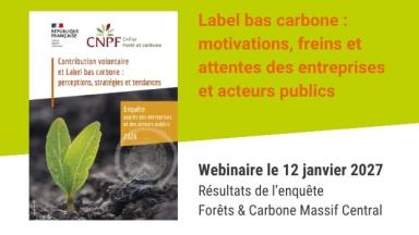 webinaire Contribution volontaire et Label bas carbone : perceptions, stratégies et tendances