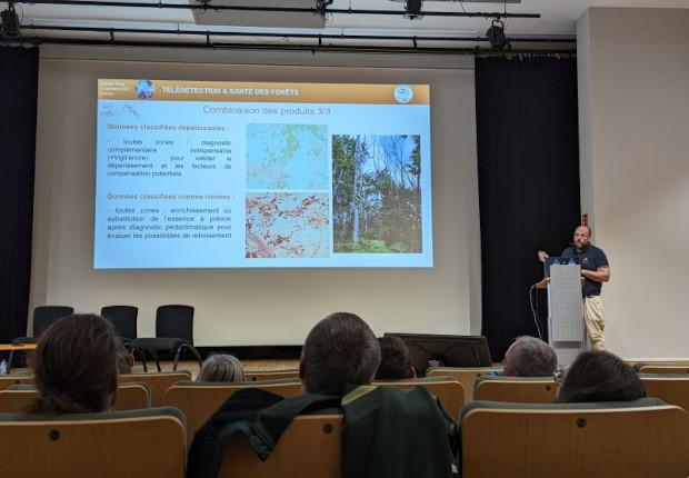 Michel Chartier, CNPF-IDF - Atelier Santé des forêts 2022 THEIA - Photo Laurie Muller © CNPF