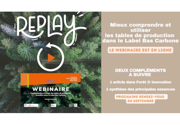 Replay du webinaire Tables de production & Label Bas Carbone