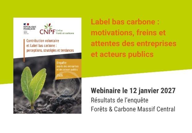 webinaire Contribution volontaire et Label bas carbone : perceptions, stratégies et tendances