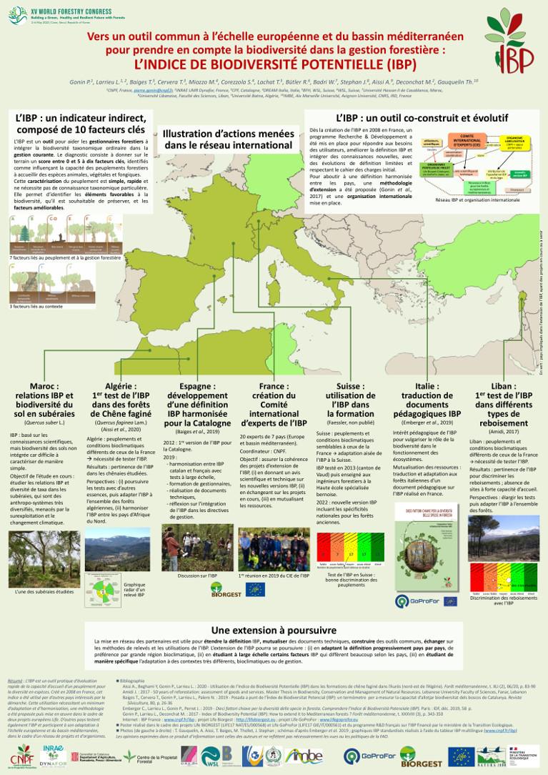 Poster IBP - XVe Congrès forestier mondial