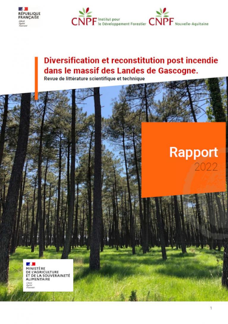 Diversification et reconstitution post incendie dans le massif des Landes de Gascogne