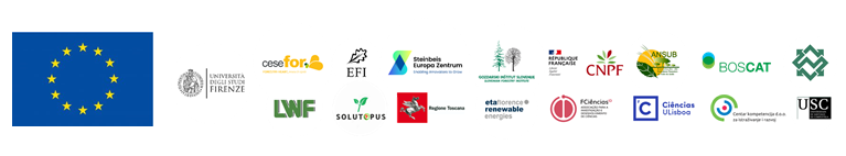 Logos des partenaires Forest4EU