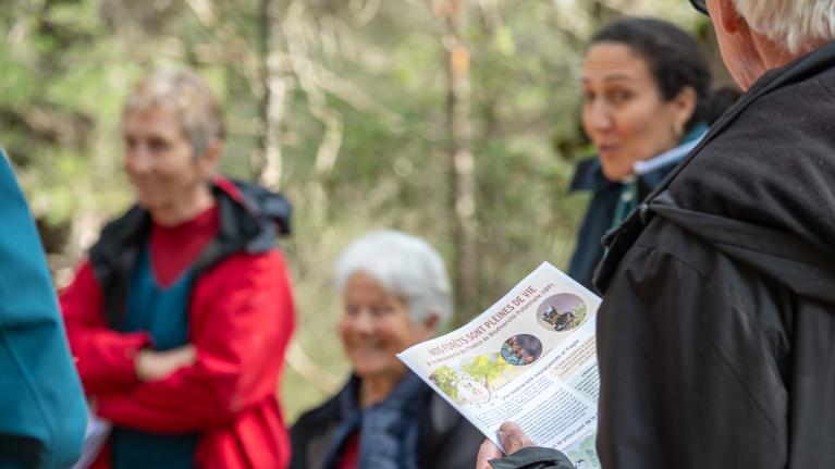 Réunion de vulgarisation sur la Biodiversité forestière - Photo Olivier Martineau © CNPF