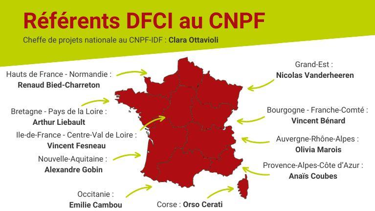 Liste des référents DFCI au CNPF