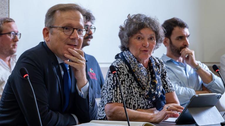 Eric Jalon, Préfet de Corse et de la Corse du Sud, et Noëlle Lecca, Présidente de la délégation régionale du CNPF